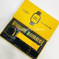 G9 Ultra Pro Smart Watch Fendior Golden Edition | Bluetooth Calling with NFC Supported | 3 Pairs of Straps | Sports Functions | Wireless Charing. 