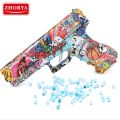 Ball Blaster Glock Toys, Manual Blaster, NO Need Charge and automatic Outdoor Shooting Toy gun, water ball, gell bullet Glock. 