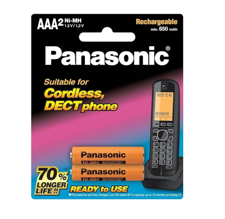 Panasonic%20Battery%20Cells%20AAA%20Rechargeable%20Batteries%20for%20Cord-less%20Phones%20(Pack%20of%202)%20-%20Image%202