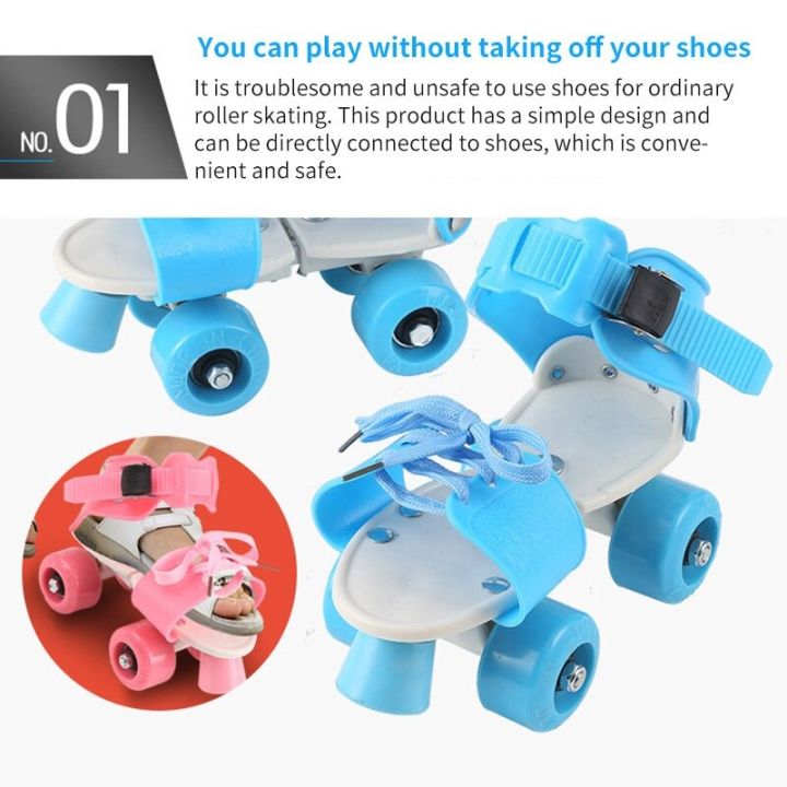 Adjustable%20Size%20Children%20Roller%20Skates%20Double%20Row%204%20Wheels%20Skating%20Shoes%20-%20Image%203