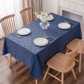 4 6 & 8 Seater Tablecloth with beautiful Spill-Proof Table Cloth in Washable Oil Proof anti-scalding Pvc Vinyl Table Cover Decoration for Kitchen Dining 60X90. 