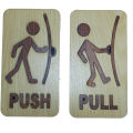 PULL PUSH SIGN FOR ALL KINDS OF DOOR AND WINDOWS SPECIALLY FOR SHOPS OFFICES AND SHOWROOM DOORS. 