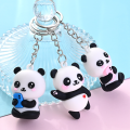 Metal Panda Keychain Cute Metal Ring 10*4*3CM Cartoon Keychain Cartoon 3D 3D Doll Pendant for Backpack Wallet Gift Prize Couple. 