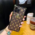 LV Monogram Canvas Square Trunk Design Case For Iphone 14 Pro Max. 