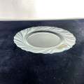 6 pcs Crystal Clear Glass Plate Elevate Your Dining Experience ,194mm. 