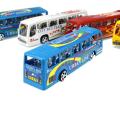 Pack of 4 Pcs - Pull Back Mini Bus Toys Set For Kids and Boys - PullBack Vehicle. 