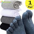 Solid Color Separate Toes Middle Tube Socks/ Casual Versatile Breathable Comfortable Sports Long Sockings. 