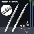 3 Pack Stainless Steel Tweezers Diamond Claw Tweezers Gems Tweezer Diamond Tweezers Jewelers Holder Pick Up Tool. 