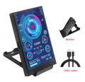 ENRG 3.5 Inch IPS Software Control Customizable USB Mini Screen 320 X 480 Computer Temp Monitor PC Sensor Panel Display Portable PC Temperature Display for GPU CPU RAM HDD Data Monitor. 