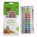 Acrylic Colours Paints Pack Of 12. 