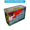 25 Drawer Wall Mounted Plastic Cabinet Box Electronic Components Box Medicine Box Jewelry Box by Electrica. 