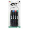 TEXTA PERMANENT MARKER ASSORTED COLOURS PACK 4. 