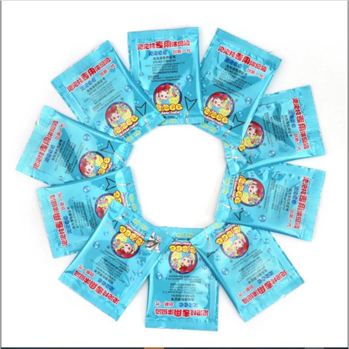 bubble liquid refill Water solution concentrate Blowing Soap Liquid for kids 1x5sachet