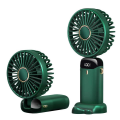 USB Handheld Mini Fan Foldable Portable Neck Hanging Fans 5 Speed Rechargeable Fan with Phone Stand and Display Screen. 