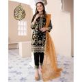 Stylish Embroidered Kurti for Women 3 Piece Suit with Dupatta & Trouser - Fancy Wedding Dresses for Women. 