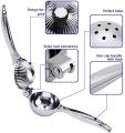 Stainless Steel Manual Press Lemon Squeezer Lime Premium Quality, Heavy Duty, Kitchen Tools, Lemon Juice Extractor Latest Model for New Generation Demand Orange Citrus Hand Press Juicer (Silver). 
