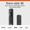 Fire TV Stick 4K New Model 2025, brilliant 4K streaming quality, TV and smart home controls, free and live TV. 