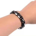 Magnetic Therapy For Pain Relief And Weight Loss Magnetic Bracelet Natural Black Gallstone Beaded. 