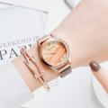 Luxury Fashion Magnetic Women Watches Rose Gold Stainless Steel Mesh Strap Ladies Quartz Wristwatches Minimalist Female Clock. 