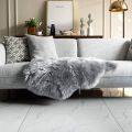 Faux Sheepskin Rug Grey Sheep Foot Door Mat Rug 2ft x 3ft. 