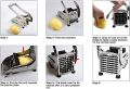 Stainless Steel Potato French Fries Cutter Maker Machine for Kitchen Potato Chips Slicer - chips cutter machine - fries cutter machine - potato chips machine - finger chips machine -  finger fries chips maker machine. 