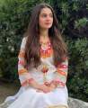 Organza Stuff Dress Handmade Applic Work Organza Base Heavy Multi Applic + Gotta & HANDMADE Work Shirt Sleeves Multi Applic + Handmade Heavy Organza Embroided Dupatta Kattan Silk Plain Trouser Bridal Ashrafi Dresses for Women Unstitched White Customized). 