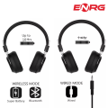 Energy - ENRG Wireless Bluetooth Stereo Sound Headphone On-Ear Foldable Headsets With Built-in Mic For Calling Direct 3.5mm Aux Plug-in And SD Card Support Black. 