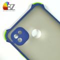 Tecno Pop 4 LTE Shockproof Armor Case Matte Translucent Hybrid Back Cover with Camera Protection. 