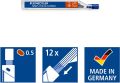 Staedtler Mars Micro Carbon  Mechanical Pencils 0.5mm HB lead Refill 2B & HB ( 2 Tubes Total Leads 24 ). 