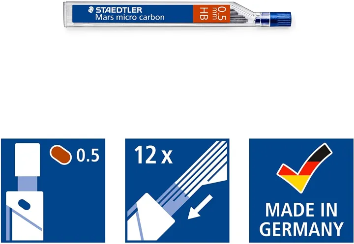 Staedtler%20Mars%20Micro%20Carbon%20%20Mechanical%20Pencils%200.5mm%20HB%20lead%20Refill%202B%20&%20HB%20(%202%20Tubes%20Total%20Leads%2024%20)%20-%20Image%205