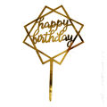 Mickey Mouse Kids Golden color Happy Birthday Cake Topper for Birthday Party. 