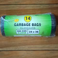 Pack of 1 Roll / 14 Pcs 24*36 Inch Garbage Bags For Dustbin Extra Large Size Trash Bag Dustbin Shopper Garbage Bag. 