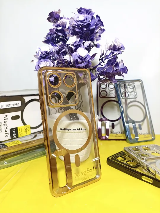 Infinix%20Note%2030%20Pro%20Back%20Cover/Case%20Camera%20Protection%20MagSafe%20Style%20Transparent%20Body%20with%20Color%20Scheme%20Border%20-%20Image%207