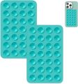 Phone Silicone Suction Cup Holder Multifunctional Suction Cup Wall Stand Square Anti-Slip Single-Sided Case Mount Back Sticker. 