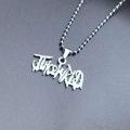 Hip Hop Rapper Juice Wrld 999 Necklace Stainelss Steel Letter Name Heart Pendants Necklaces Fans Memorial Jewelry Gifts. 