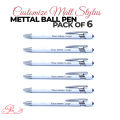 Pack of 6 Customize Metal Pen. 