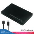 USB 3.0 External HDD + SSD Case, SATA III 6Gbps Hard drive Case - HDD SSD 2.5 inch USB 3.0 Laptop Hard Drive Disk Drive Enclosure Case Caddy SATA External HDD + SSD Case Compatible with WD, Seagate, Toshiba, Samsung, Hitachi, PS4, Xbox, Router. 