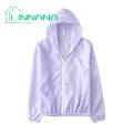 Student Sun Protection Coat Long Sleeve Elastic Cuff Zipper Unisex Coat. 