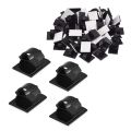 Wire finishing clip-70 x self-adhesive cable clamp-Black. 