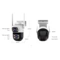 Vstarcam CS622 Dual-Lens 6MP HD Outdoor Security Camera with Night Vision, Dual Audio, and 32GB Micro SD - IP66 Weatherproof. 