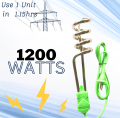 Electric Water Heating Rod Portable Electric Water Heater Electric Water Immersion Rod 1500 - 1200 - 1000 Watts. 