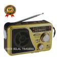 Portable 3 Bands (FM/AM/SW) Rechargeable Radio with USB/TF Music player. 