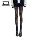 White Flower Vine Stockings Japanese Style Lace Fishnet Pantyhose with Flower Embroidery High Elasticity Anti-slip Thigh Skirt Shorts Accessory for Women Fashion Trend Lace Pantyhose. 