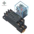 【Footprint】 Power Relay LY2NJ Socket Base 220V AC Coil Miniature Relay DPDT 8 Pins 10A 240VAC LY2 HH62P LY2 JQX-13F With PTF08A. 