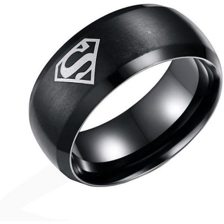 Black Superman Ring For Men.