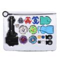 Kids 4D Fusion Top Metal Master Rapidity Fight Rare Launcher Grip Set White. 