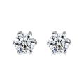 [ New ] Direct Sales Moissanite Stud Earrings Artificial Diamond Men's Single Trendy Men's Earrings Men's and Women's Same Classic Six-Claw. 