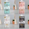 2Pcs Cartoon Cute Bear Rabbit Earphones With Mic 3.5 Mm Stereo In-ear Headset For Girls Kids For Phone MP3 Gifts. 