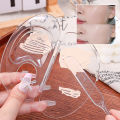 Makeup Palettes 1 Set Handheld Professional Makeup Palette Acrylic Foundation Mixing Tray Clear Eyeshadow Makeup Hand Palette. 