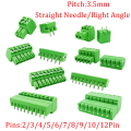 5Pair 15EDG KF2EDG 3.5mm 3.81mm 3.96mm 5.08mm Screw Terminal Block 2-12Pin Male Plug Female Socket Pin Header Wire Connector. 